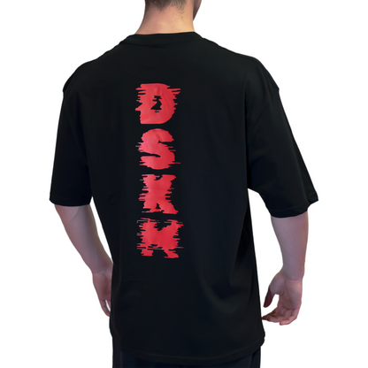T-Shirt Oversize Scratch Red