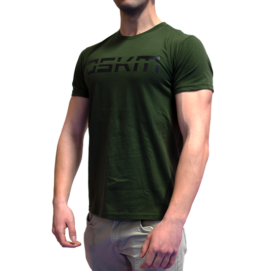 T-Shirt Regular Avant Horizontal Military Green