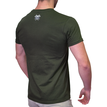 T-Shirt Regular Avant Horizontal Military Green